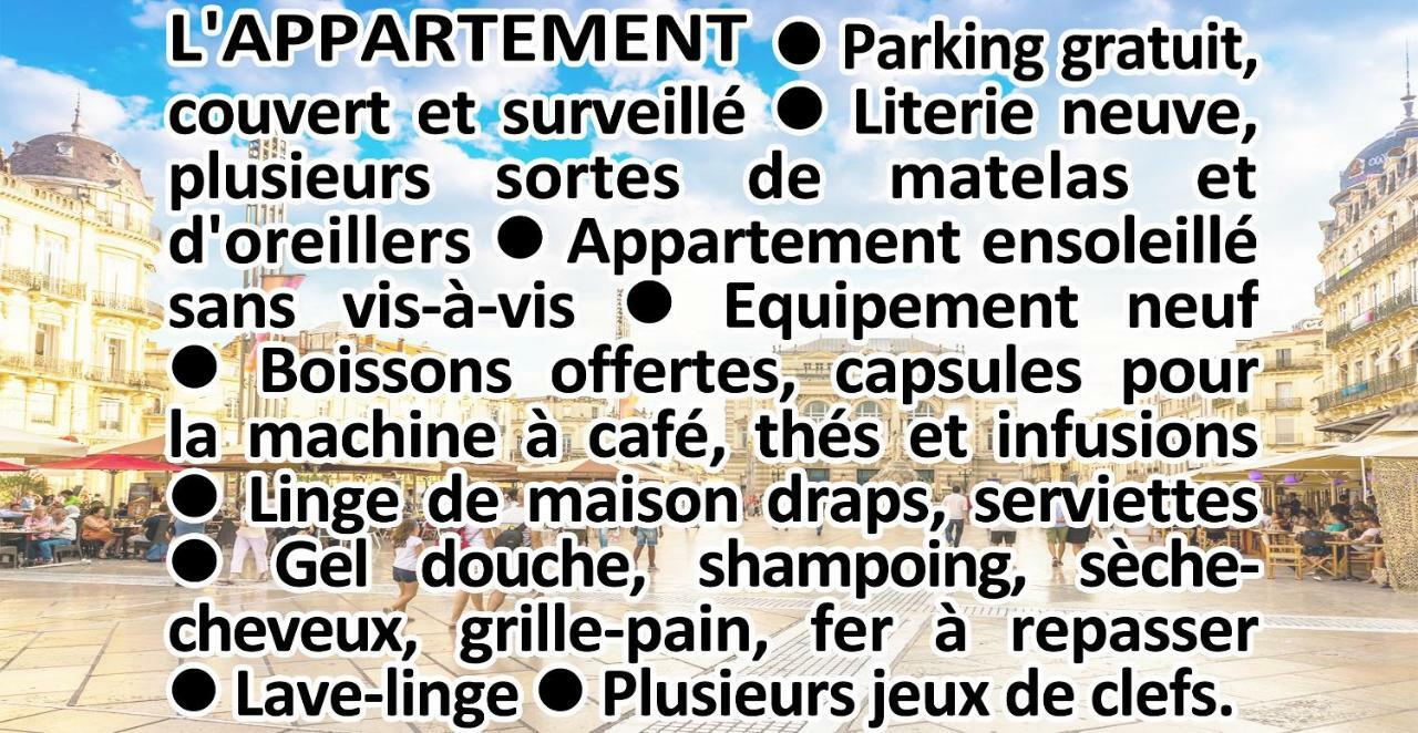 Comedie Musee-Fabre Parking Offert Climatisation Apartament Montpellier Zewnętrze zdjęcie